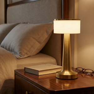 Lámpara Velador Led Dorado