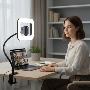 Aro De Luz Cuadrado Negro