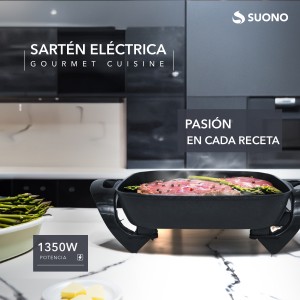 Sarten Electrico 1500W NEGRO