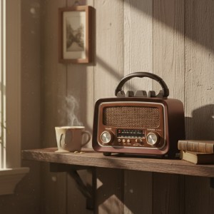 Radio Retro Marrón