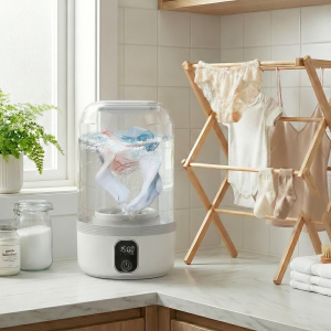 Mini Lavadora Portátil Recargable Blanco