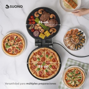 Pizza Maker-Grill Multifuncion NEGRO