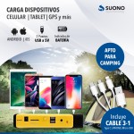 Arrancador Y Cargador De Batería Portátil