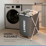 Cesto Organizador Para Ropa Gris