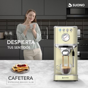 Cafetera Espresso 20 Bar Con Cápsulas Crema