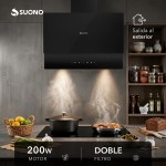 Campana De Cocina 180W Negro