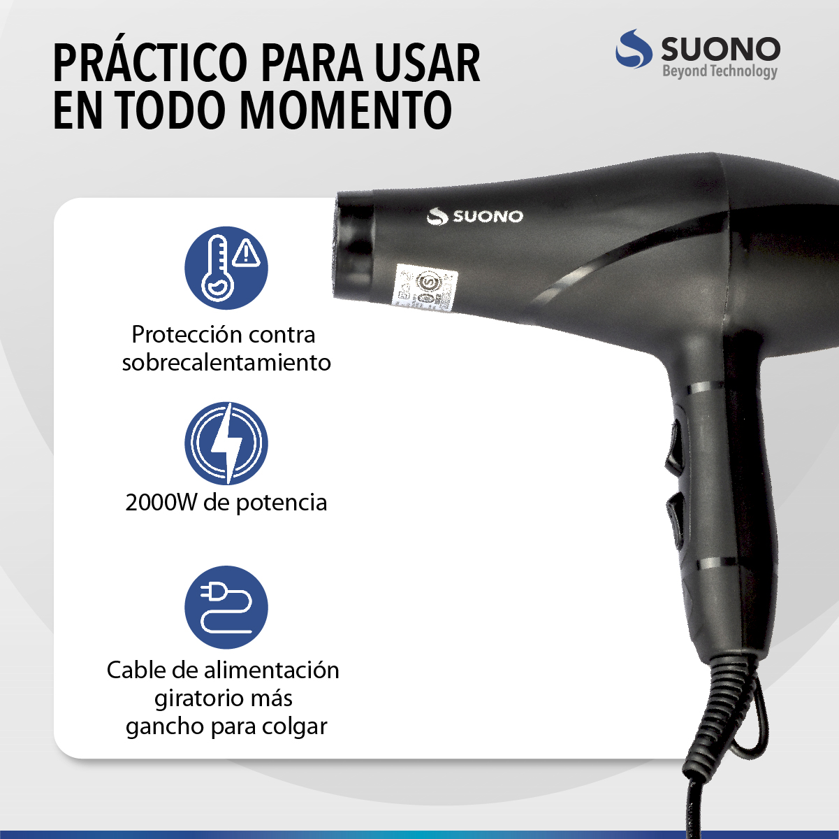 Secador De Pelo 1200W