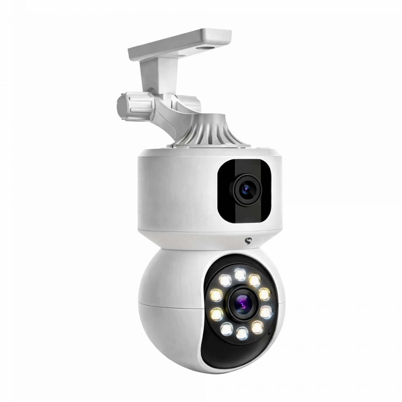 Cámara Seguridad Wifi 360° Doble Blanco