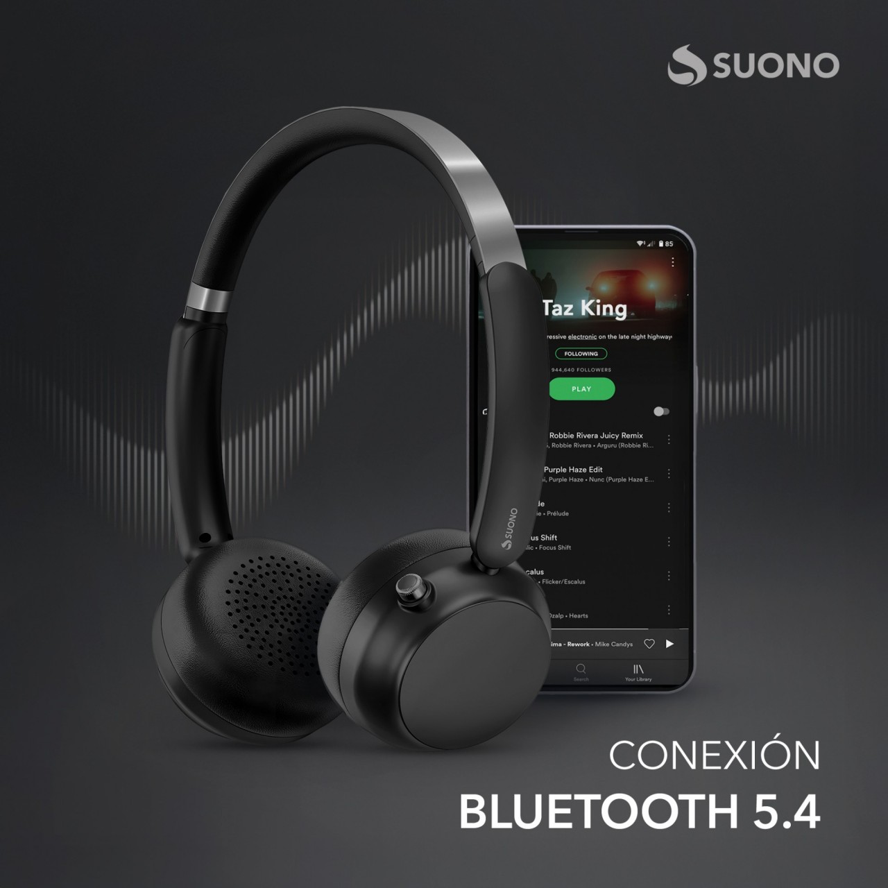Auriculares Vincha Con ANC NEGRO