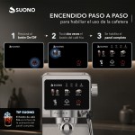 Cafetera Espresso Slim Digital 20 Bar Acero