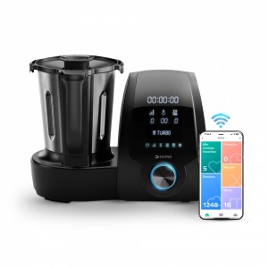 Robot De Cocina Automático Suono Neochef Vaporera Digital Wifi Negro