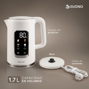 Pava Con Pantalla Digital Gran Blanco