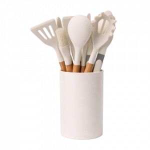 Set 11 Utensillos Silicona Blanco