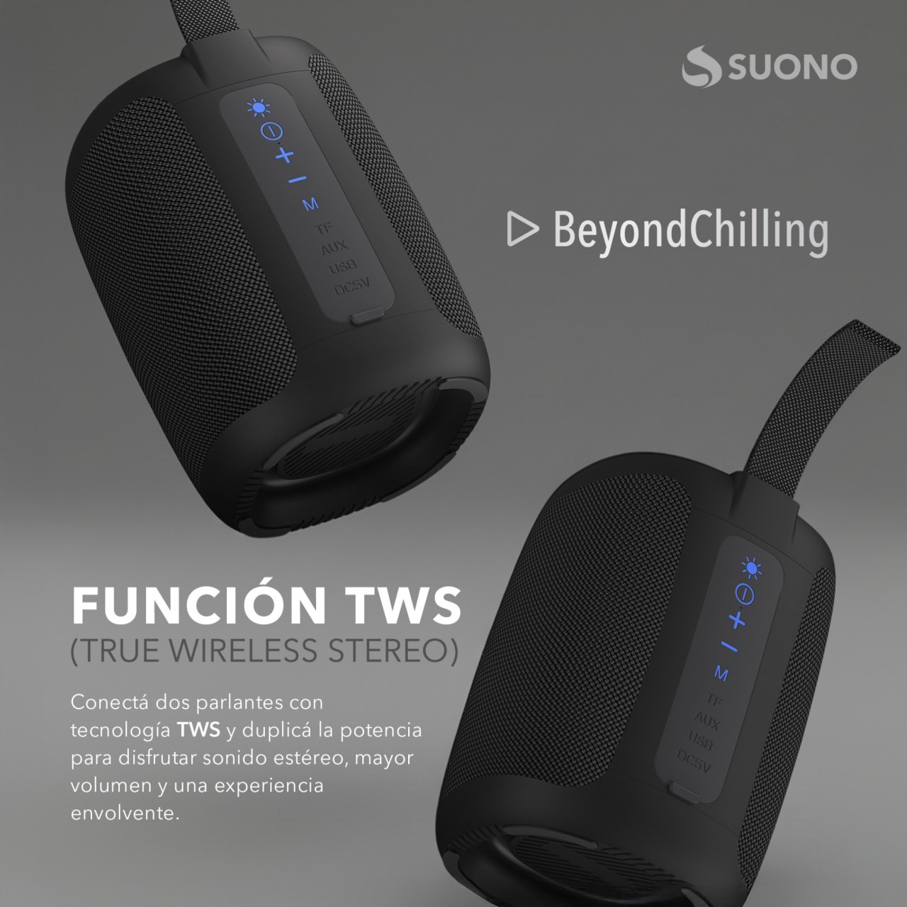 PARLANTE 1200mAh 5W NEGRO