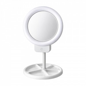 Espejo Circular Con Luz Blanco