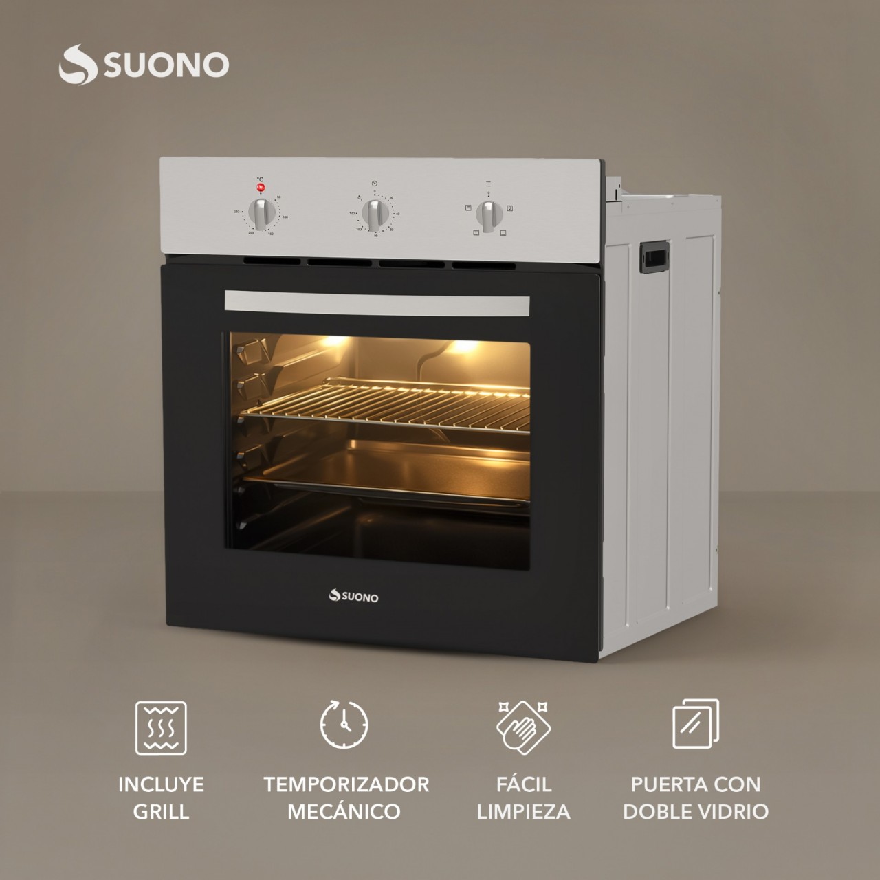 Horno Empotrable Basico ACERO