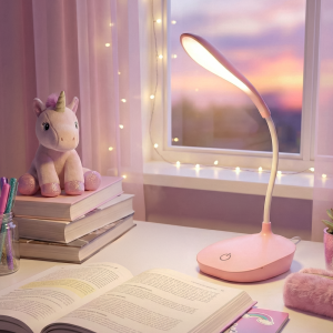 Lámpara De Escritorio Rosa