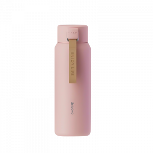 Botella De Acero Cinta 600Ml Rosa
