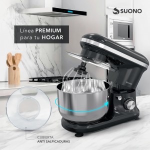 Batidora Planetaria Suono 1000W 5L Negro