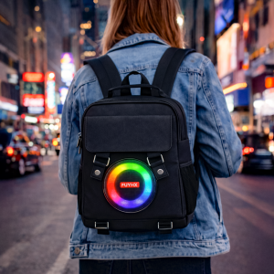 Mochila Con Parlante Negro
