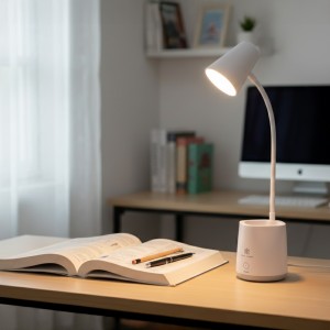 Lámpara De Escritorio Led Blanco