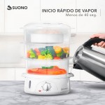 Vaporera Eléctrica De Alimentos Blanco