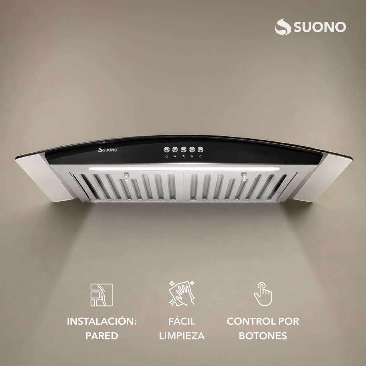 Campana 200W Cubretubo x1 ACERO