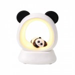 Lampara Velador Oso Panda Blanco