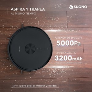 Aspiradora Robot Suono Láser Plus Negro
