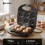 Máquina De Donas 750W Negro
