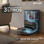 Aspiradora Robot Láser Base Autolimpiante Negro