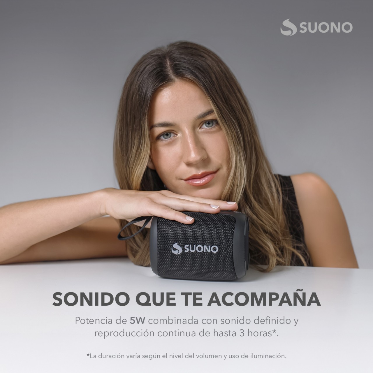 PARLANTE 1200mAh 5W NEGRO