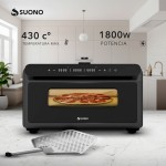 Horno Air Fryer Pizzero Suono Napoli 32 Cm Acero