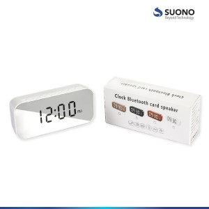 Reloj Despertador Y Parlante Blanco
