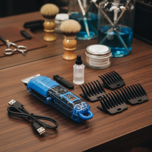 Corta Pelo Recargable Azul