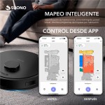 Aspiradora Robot Láser 8000Pa Lidar Negro