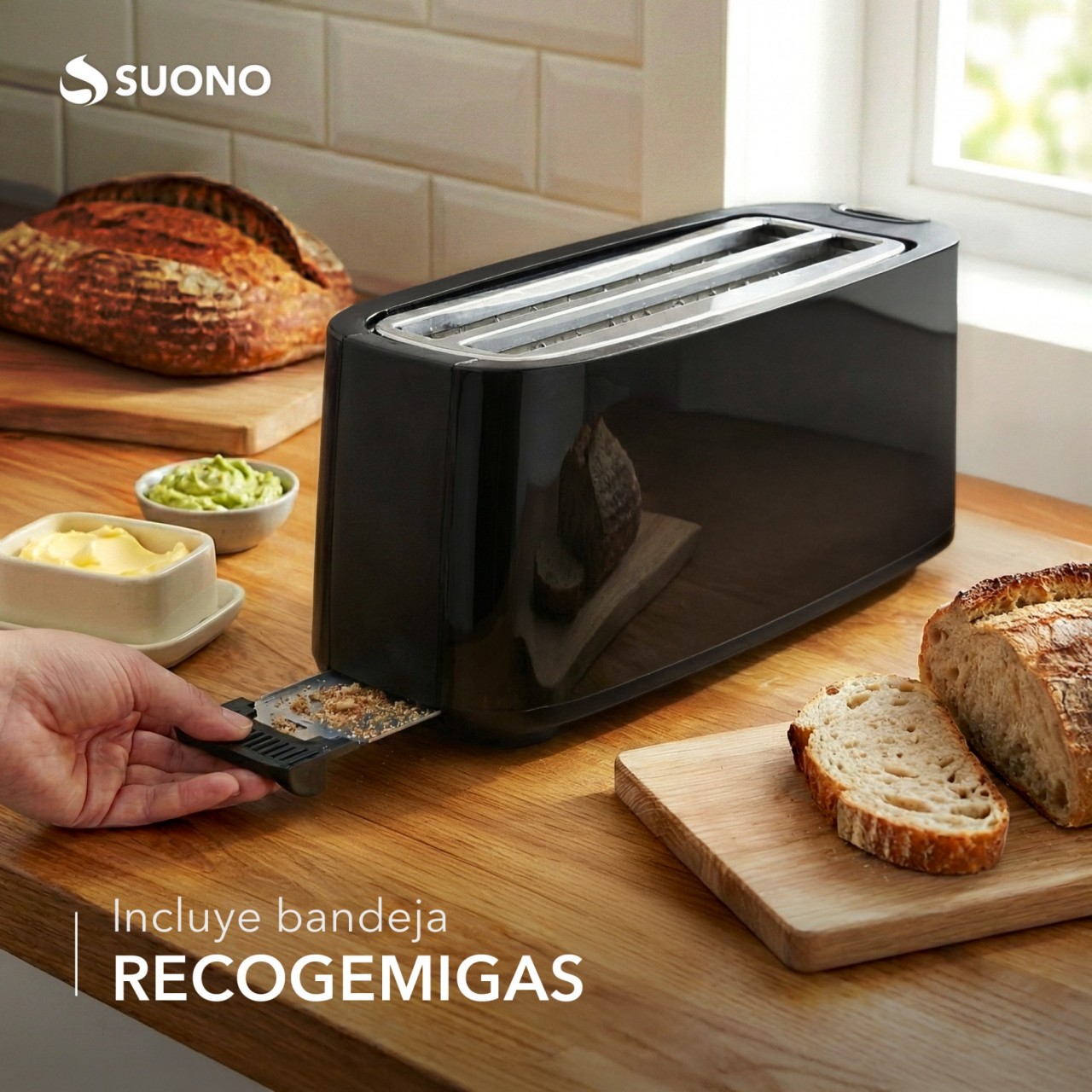 TOSTADORA PANINI 4 PANES 1400W NEGRO