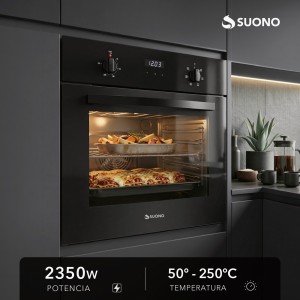 Horno Empotrable Digital Negro