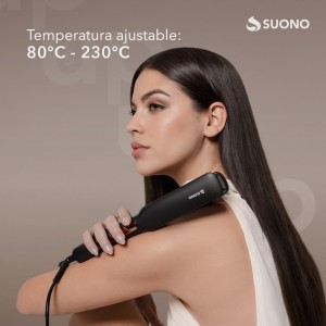 Planchita Profesional Suono Lcd Negro