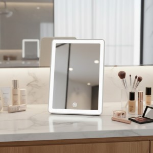 Espejo Con Luz Recargable Blanco