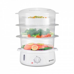 Vaporera Eléctrica De Alimentos Blanco
