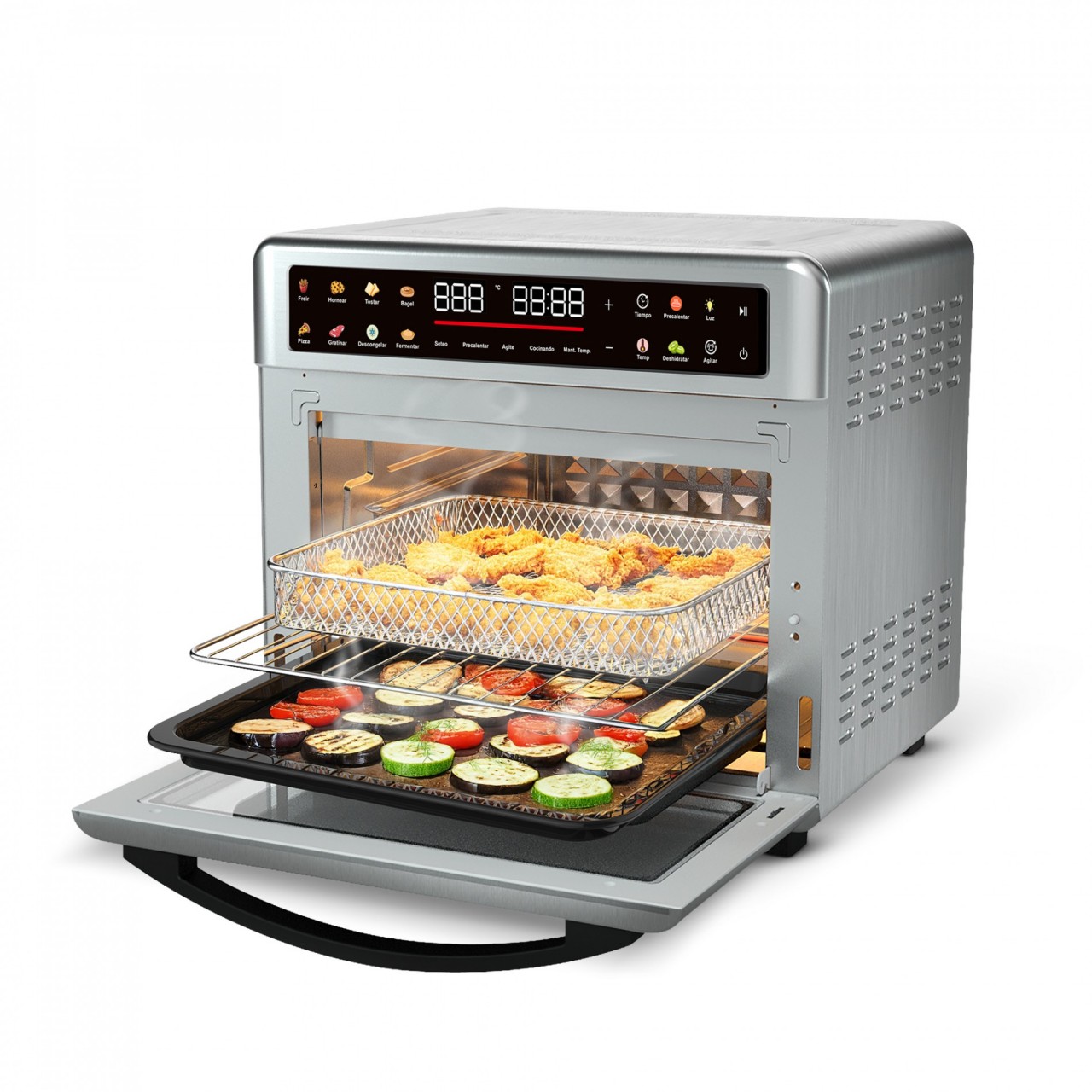 Horno Air Fryer Suono 25L Digital 1700W Acero