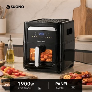 Air Fryer Digital Flip Grill Negro