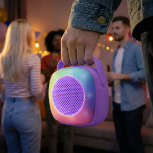 Parlante Portátil Rgb Violeta