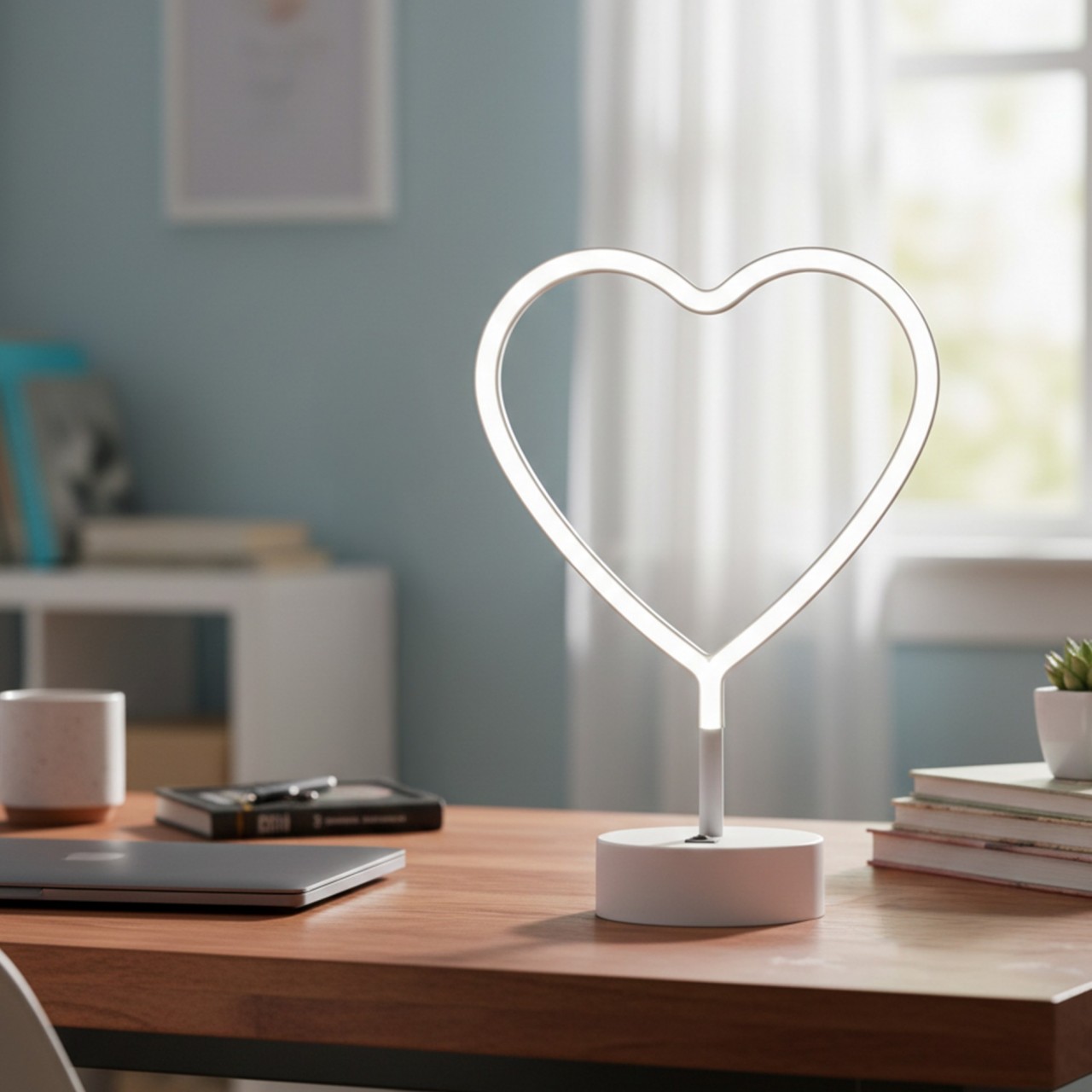 Lampara Corazón Blanco