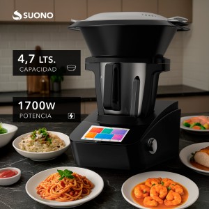 Robot De Cocina 1700W 4,7L 8 Acc. Negro