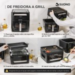Air Fryer Digital Flip Grill Negro
