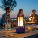 Lámpara De Cristal Led Violeta