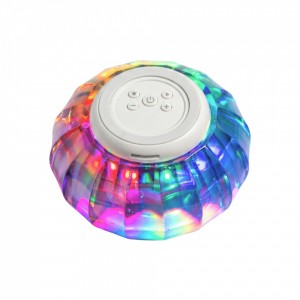 Parlante Portátil Redondo Rgb Blanco