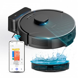 Aspiradora Robot Láser 8000Pa Lidar Negro